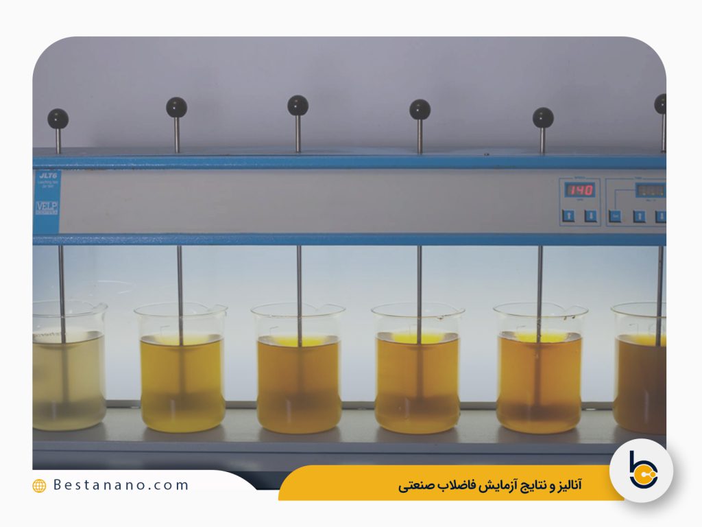 آنالیز و نتایج آزمایش فاضلاب صنعتی